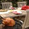 Why did the fire go out on one side when using the indirect cooking method?